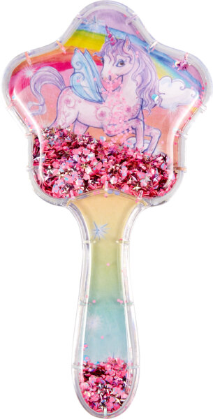 Haarbürste mit beweglichem Glitter