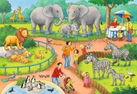 Kinderpuzzle ab 4 Jahren - Ein Tag im Zoo - 24 Teile