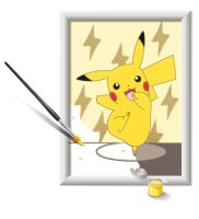 CreArt Pikachu - Malen nach Zahlen für Kinder ab 7 Jahren