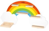 SpielMaus Holz Hörspielbox und Figuren Regal Regenbogen