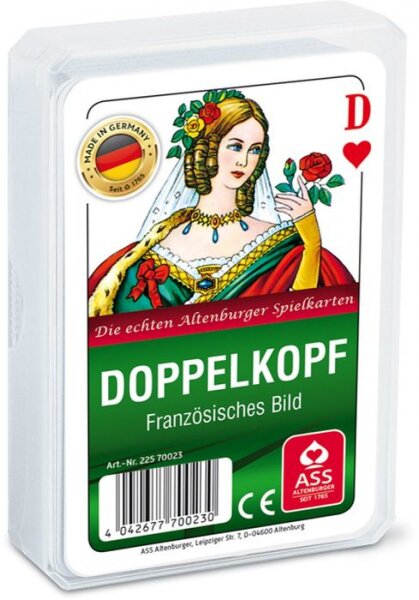 ASS Kartenspiel Doppelkopf, französisches Bild, 48 Karten