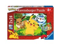 Kinderpuzzle 05668 Pikachu und seine Freunde 2x24 Teile