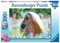 Kinderpuzzle Pferd im Blumenmeer 300 Teile