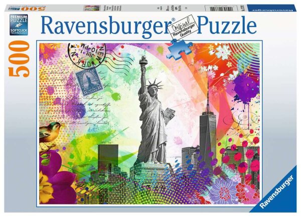 Puzzle 17379 Postkarte aus New York 500 Teile