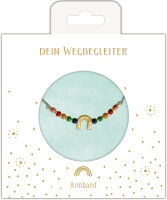 Armband mit Regenbogenanhänger (vergoldet)