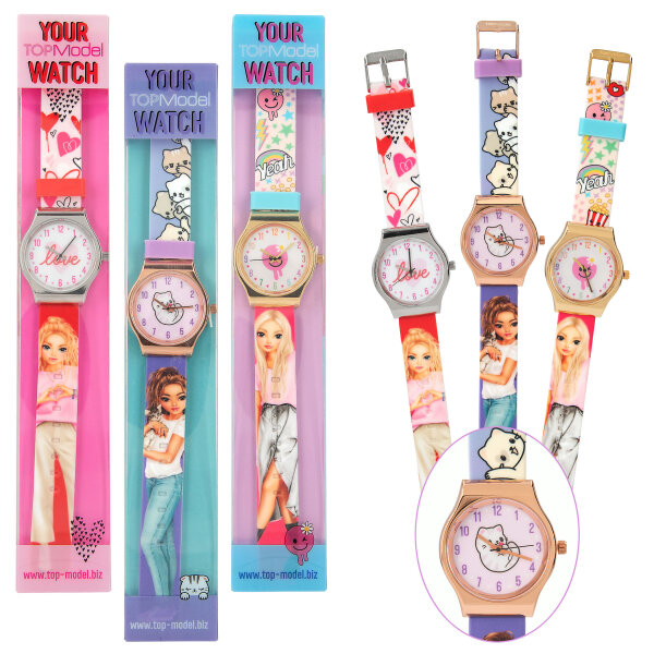TOPModel Silikon Armbanduhr mit Metallgehäuse