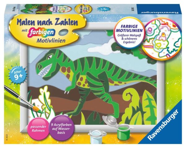 Malen nach Zahlen 20293 Hungriger Dinosaurier