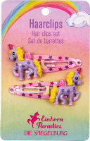 Haarclips Einhorn - Einhorn-Paradies, sort.