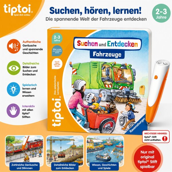 tiptoi® Fahrzeuge Ravensburger Kinderbuch Autos Bagger Traktor ab 2 Jahren