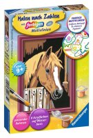 CreArt Pferd im Stall - Malen nach Zahlen für Kinder...