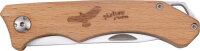 Klapp Schnitzmesser Kinder Holzgriff Edelstahl Nature Zoom mit Tasche