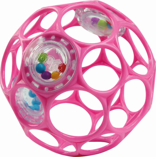 Oball Rattle 10 cm - Pink, sortiert