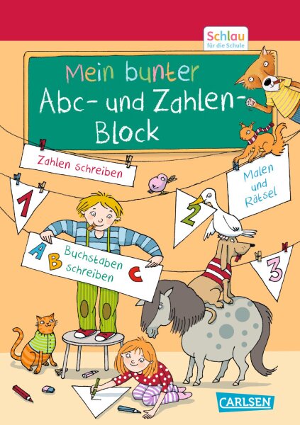 Schlau für die Schule: Mein bunter ABC- und Zahlen-Block