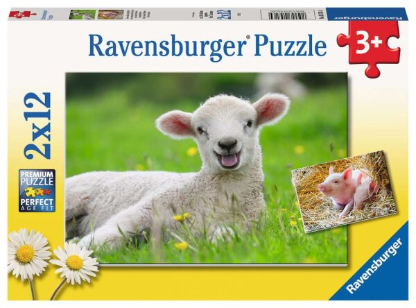 Kinderpuzzle 05718 Unsere Bauernhoftiere 2x12 Teile