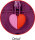 Stifte-Etui - I LOVE HORSES (fuchsia)