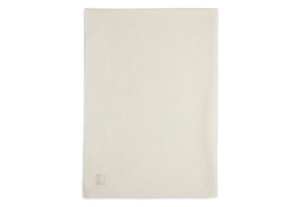 Decke Wiege 75x100cm Basic Knit Ivory