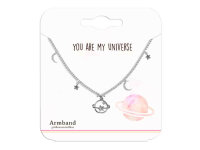 Armband 5 Charms Planet/Mond/Stern BEK