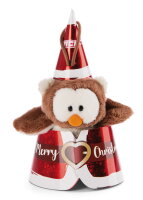 Christmas Pinguin & Eule 10cm mit Loop sortiert