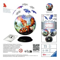 3D Puzzle Ball Puzzle-Ball Mystische Drachen