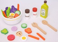 Spielmaus Küche Salat-Set aus Holz, 30 Teile