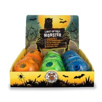 ZOMBIE ZONE LIGHT-UP MONSTER-BALL, 3-FACH SORTIERT