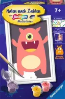 CreArt Rotes Monster - Malen nach Zahlen für Kinder...