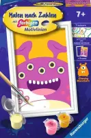 CreArt Lila Monster - Malen nach Zahlen für Kinder...