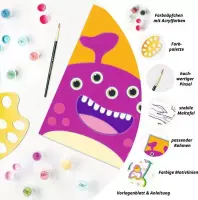 CreArt Lila Monster - Malen nach Zahlen für Kinder ab 7 Jahren
