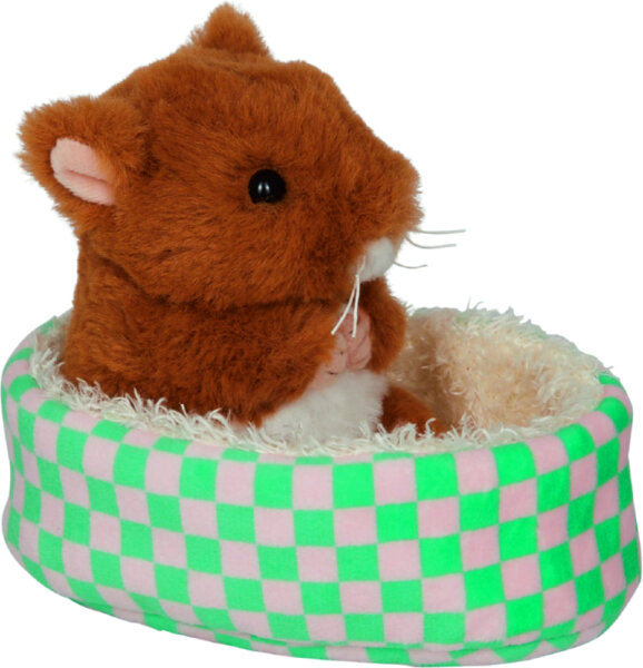 Goldhamster Ted im Korb - Lustige Tierparade