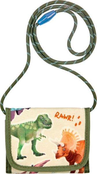 Brustbeutel Dino Kinder Portemonnaie Dino Friends Geldbeutel Jungen