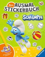 Mein Ausmalstickerbuch: Schlümpfe