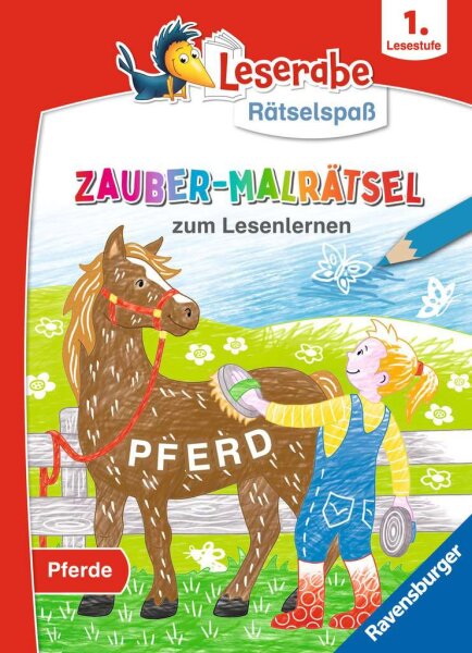 Leserabe Rätselspaß Zauber-Malrätsel zum Lesenlernen: Pferde (1. Lesestufe)