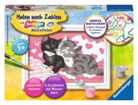 CreArt Kuschelkatzen - Malen nach Zahlen für Kinder...