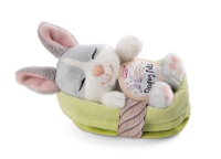 Kuscheltier Sleeping Pets Hase grau 12cm im grünen...