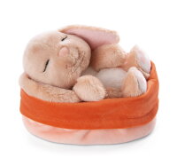 Kuscheltier Sleeping Pets Hase karamell 12cm im Körbchen