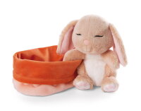 Kuscheltier Sleeping Pets Hase karamell 12cm im Körbchen