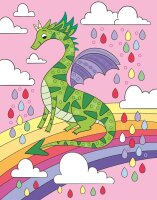 Mein Diamant-Stickerheft – Drachen