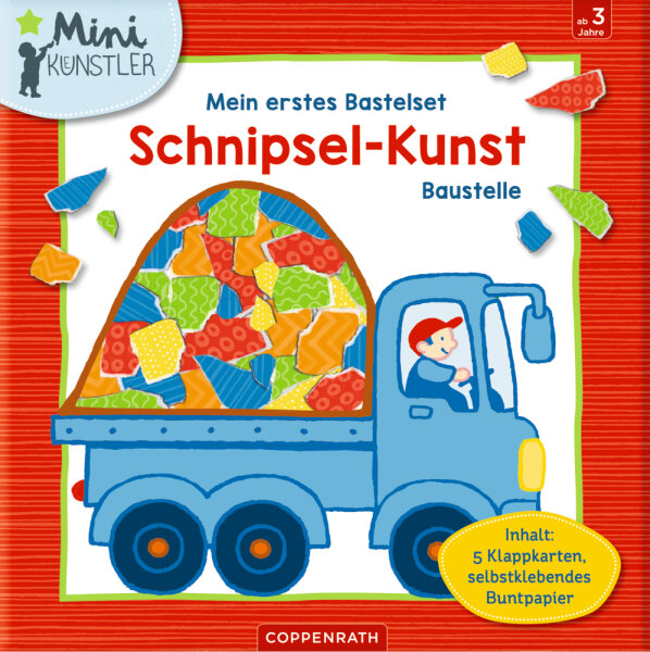 Mein 1. Bastelset: Schnipsel-Kunst - Baustelle (Mini-Künst.)