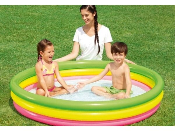 Bestway Planschbecken Summer Set 152x30cm Kinderpool 3-Ring Pool