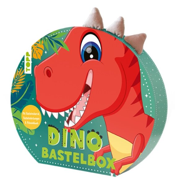 Dino-Bastelbox. Mit Anleitungen, Bastelmaterial und Mitmachbuch