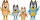 BLUEY Figuren 4er pack - Familie