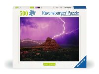 Puzzle 500 Teile - Pinke Gewitterstimmung