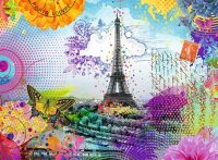 Puzzle 500 Teile - Postkarte aus Paris