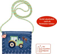 Brustbeutel Traktor Kinder Geldbörse Portemonnaie Wenn ich mal groß bin