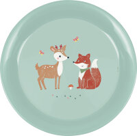 Baby Geschirrset Fuchs & Reh Little Wonder – Kinder Geschirr Set BPA frei, Teller Schale Becher Löffel Geschenkset