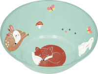 Baby Geschirrset Fuchs & Reh Little Wonder – Kinder Geschirr Set BPA frei, Teller Schale Becher Löffel Geschenkset
