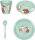 Baby Geschirrset Fuchs & Reh Little Wonder – Kinder Geschirr Set BPA frei, Teller Schale Becher Löffel Geschenkset