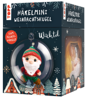 Häkelmini-Weihnachtskugel Häkelset Wichtel