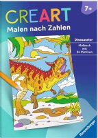 CreArt Malen nach Zahlen ab 7: Dinosaurier