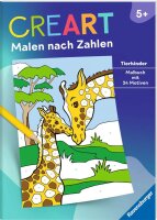 CreArt Malen nach Zahlen ab 5: Tierkinder